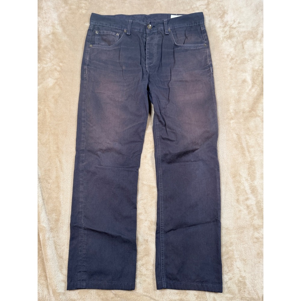 Rag & Bone RB 15X Tailored Workwear Charcoal Gray Cotton Pants Mens 32 SHORT